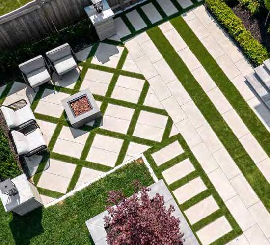 Patio with Unilock Urban paver